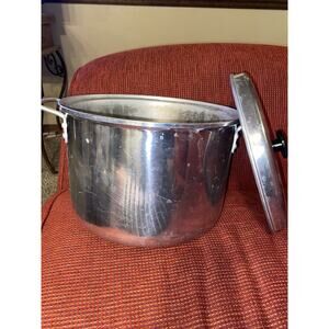 Vintage Enterprise 18 Quart Aluminum Stock Pot with Lid Made in Macon GA USA